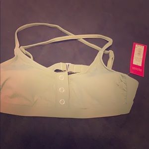 Size small army green swim top!